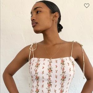 Reformation Lupe Top, size XS, floral print
